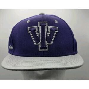 Iowa Wesleyan University Tigers Purple Pukka Snapback Cap Baseball Hat‎ NWOT